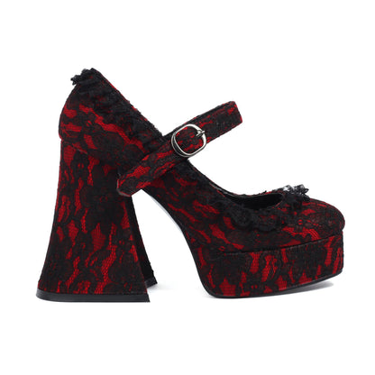 Scalet Lace High Heels